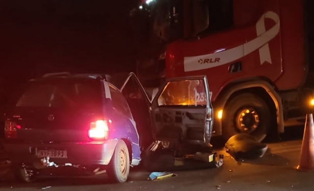 Acidente na BR 356, deixa motorista ferido no trevo do ratinho/Maracuj, em Ouro Preto-MG
