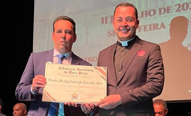 Padre Harley recebe o Título de Cidadão Honorário de Ouro Preto